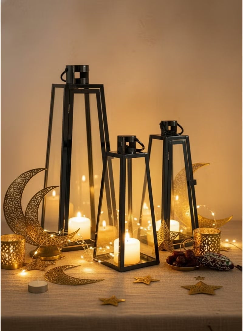 مجموعة فوانيس رمضان، 3 قطع - Image 1